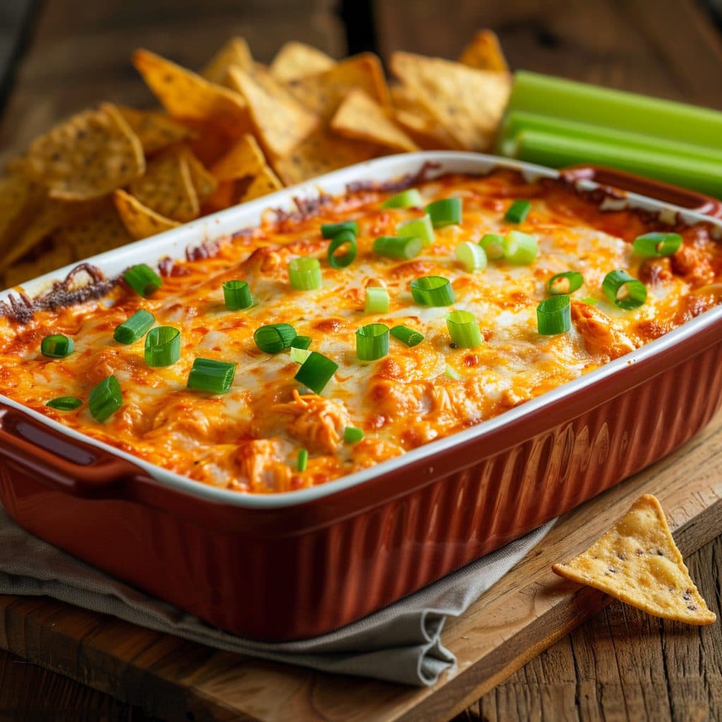 Baked Buffalo Chicken Dip