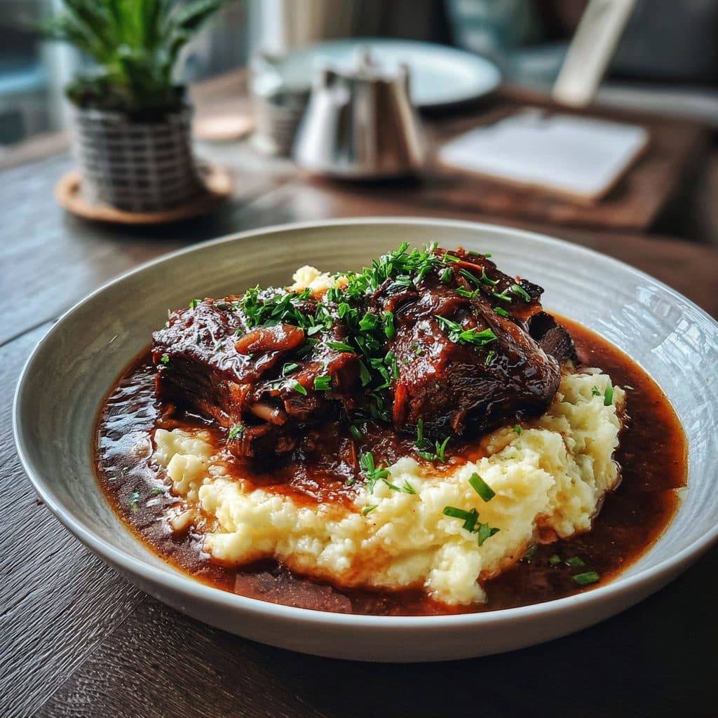 Beef and 'Stout'-Braised Short Ribs with Creamy Mashed Potatoes