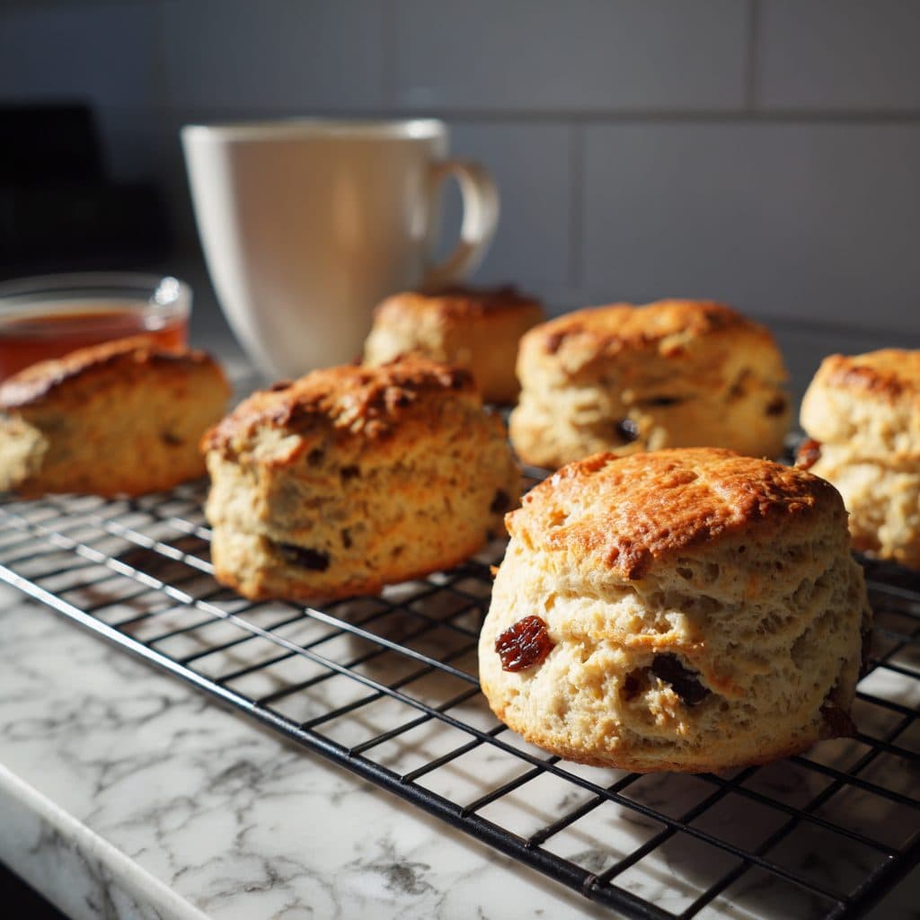 Buttermilk Raisin Scones with Caraway Seeds