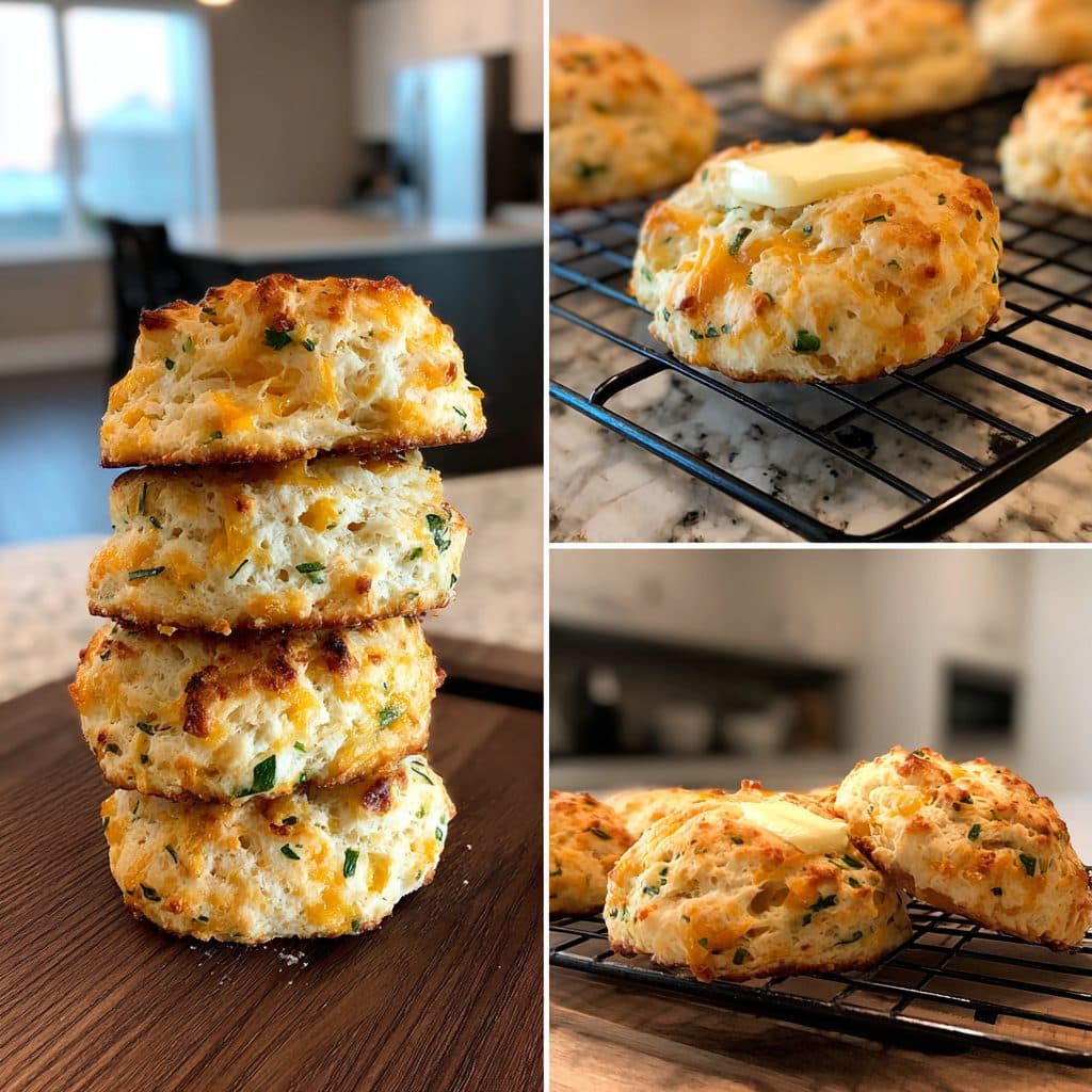 Cheesy Cheddar and Chive Biscuits