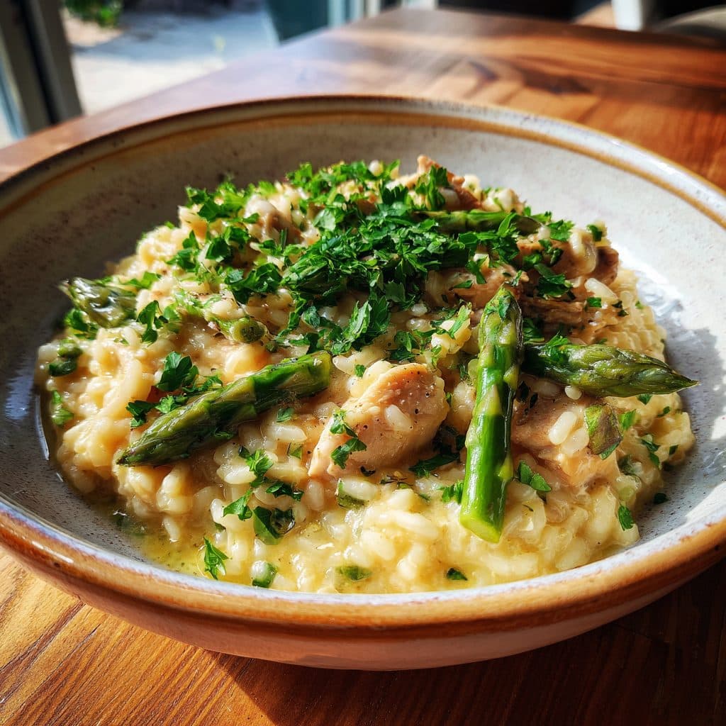 Chicken and Asparagus Risotto