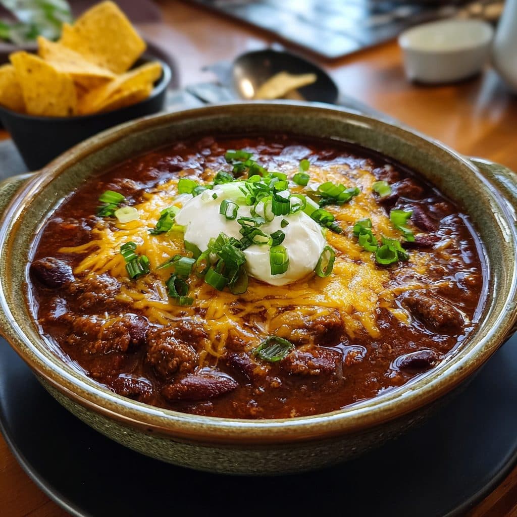 Classic American Beef Chili with Beans