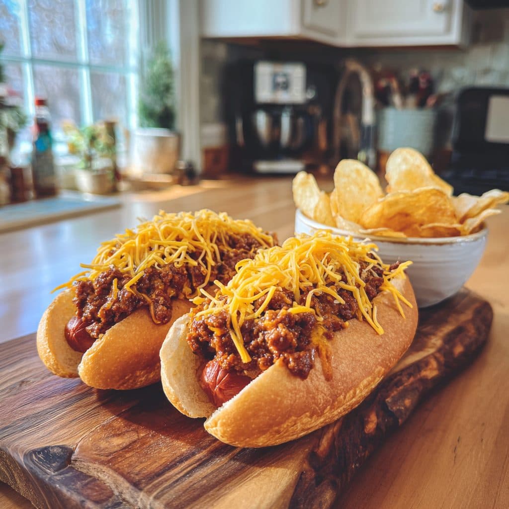 Classic American Chili Dogs