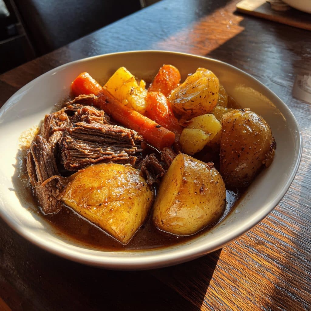 Classic American Pot Roast with Root Vegetables