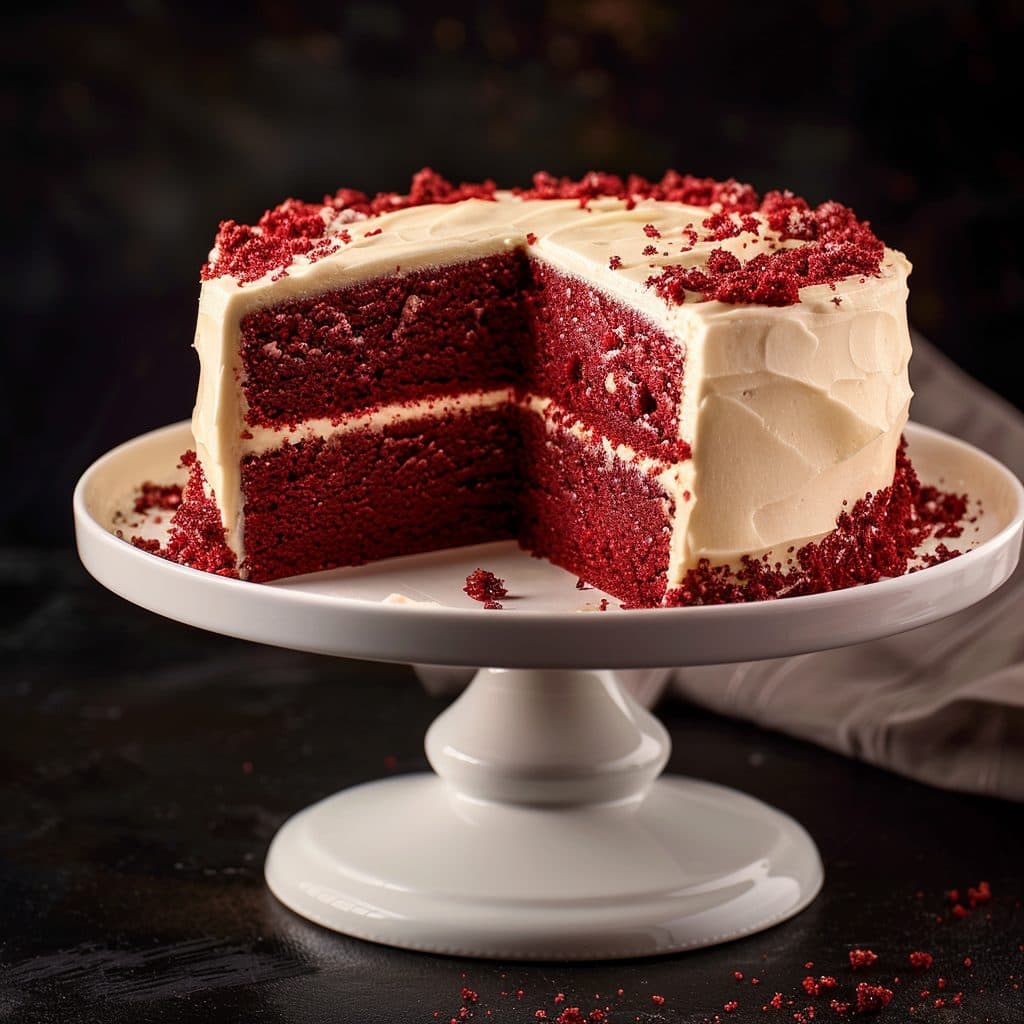 Classic Red Velvet Cake with Cream Cheese Frosting