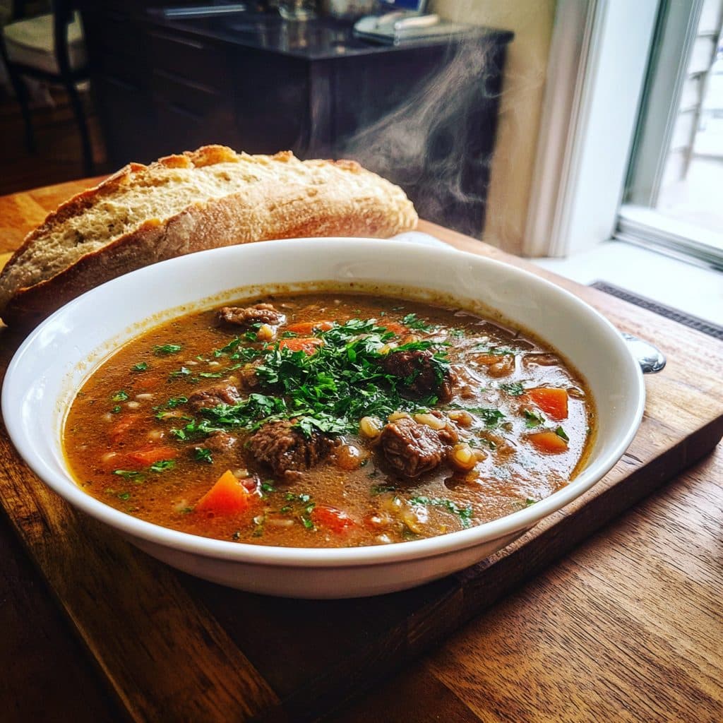 Cozy Beef and Barley Soup