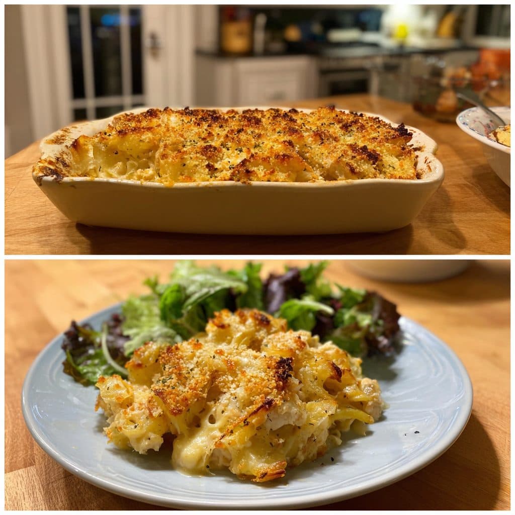 Creamy Chicken and Leek Gratin
