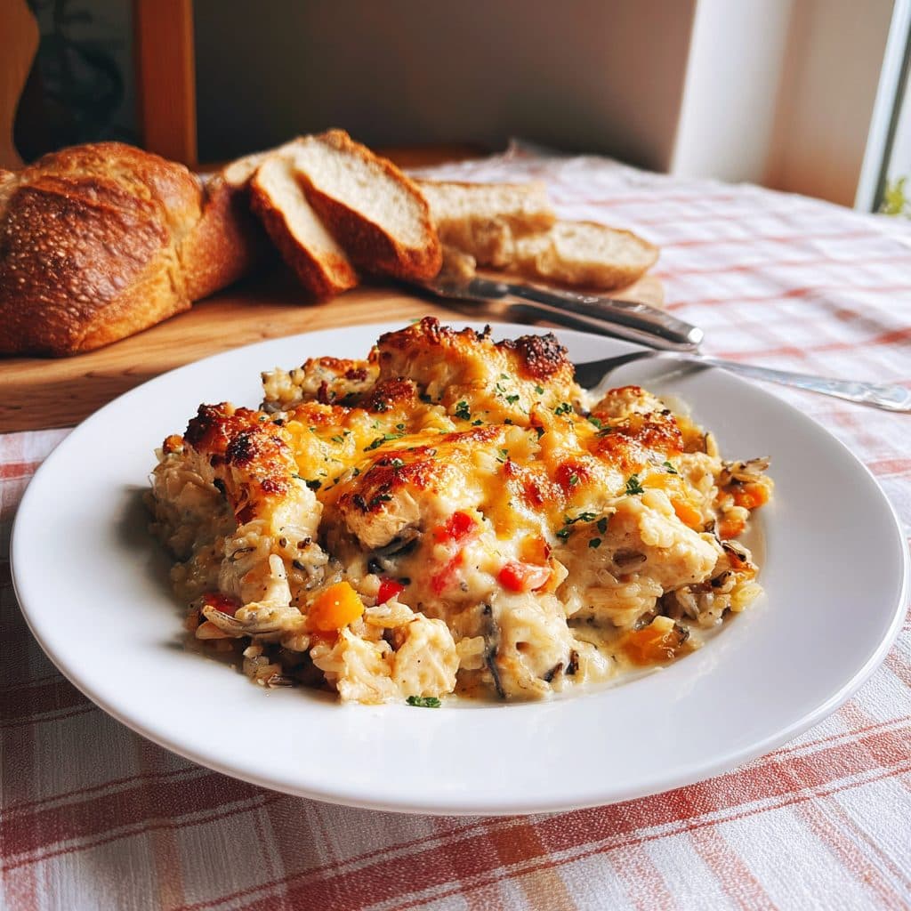 Creamy Chicken and Wild Rice Casserole