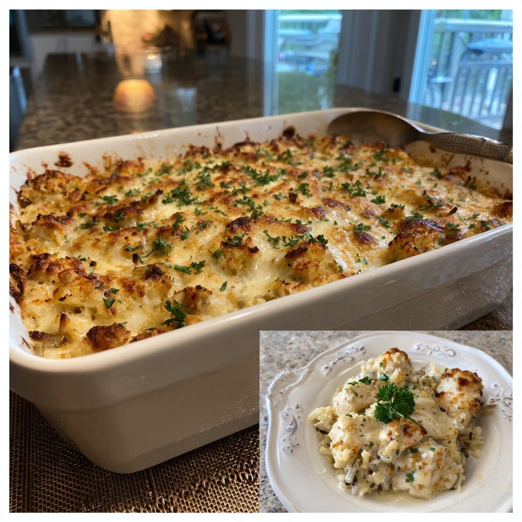 Creamy Chicken and Wild Rice Casserole