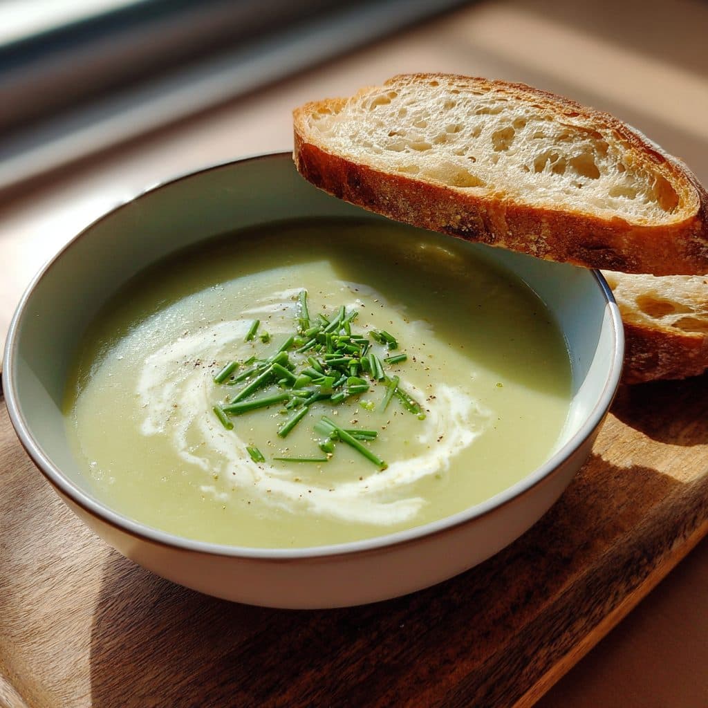 Creamy Vegetarian Potato and Leek Soup