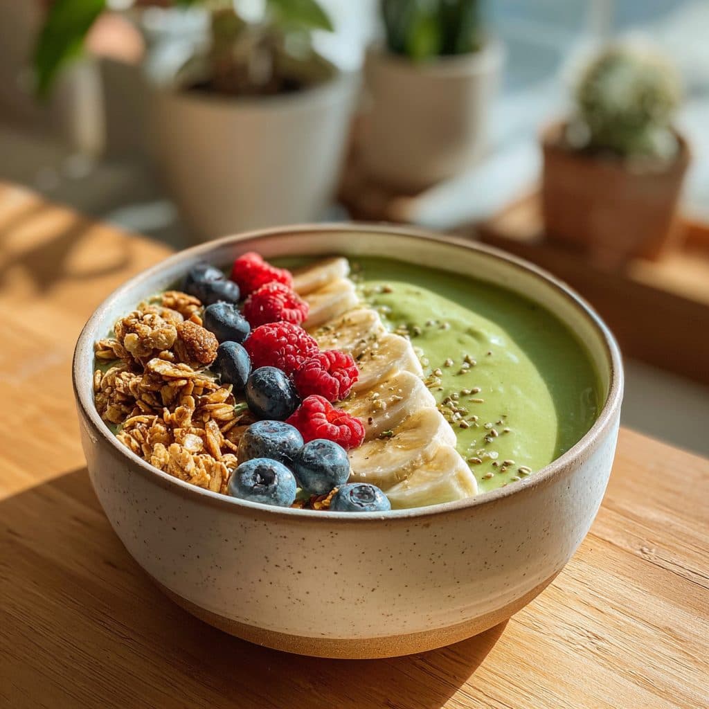 Emerald Green Spring Smoothie Bowl