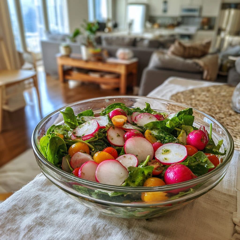 Fresh Spring Greens Salad with Lemon-Herb Vinaigrette
