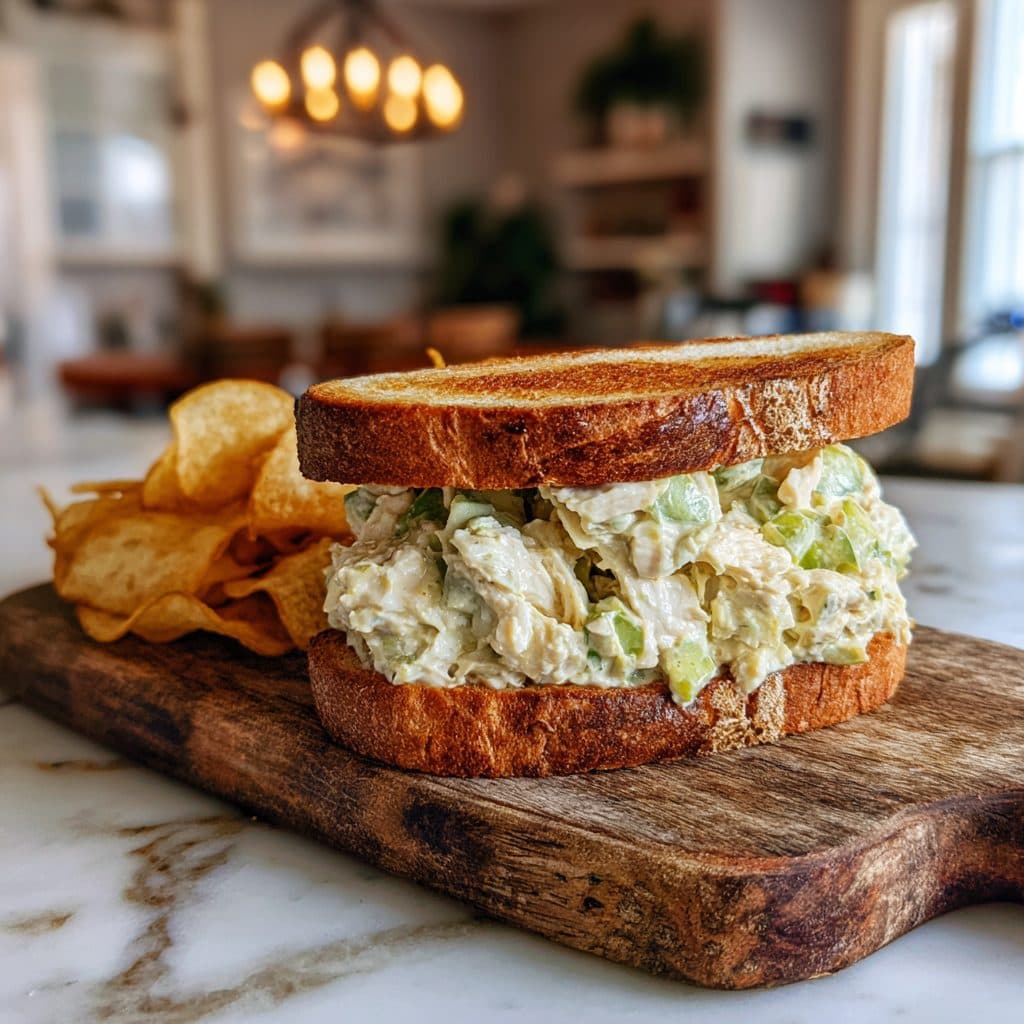 Green Goddess Chicken Salad Sandwiches