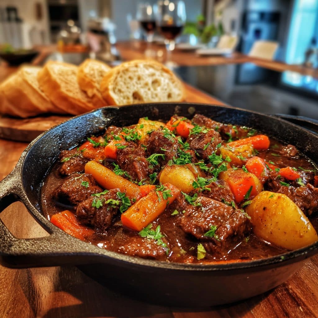Hearty Beef and Root Vegetable Skillet