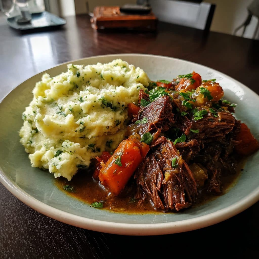 Hearty Braised Beef with Colcannon