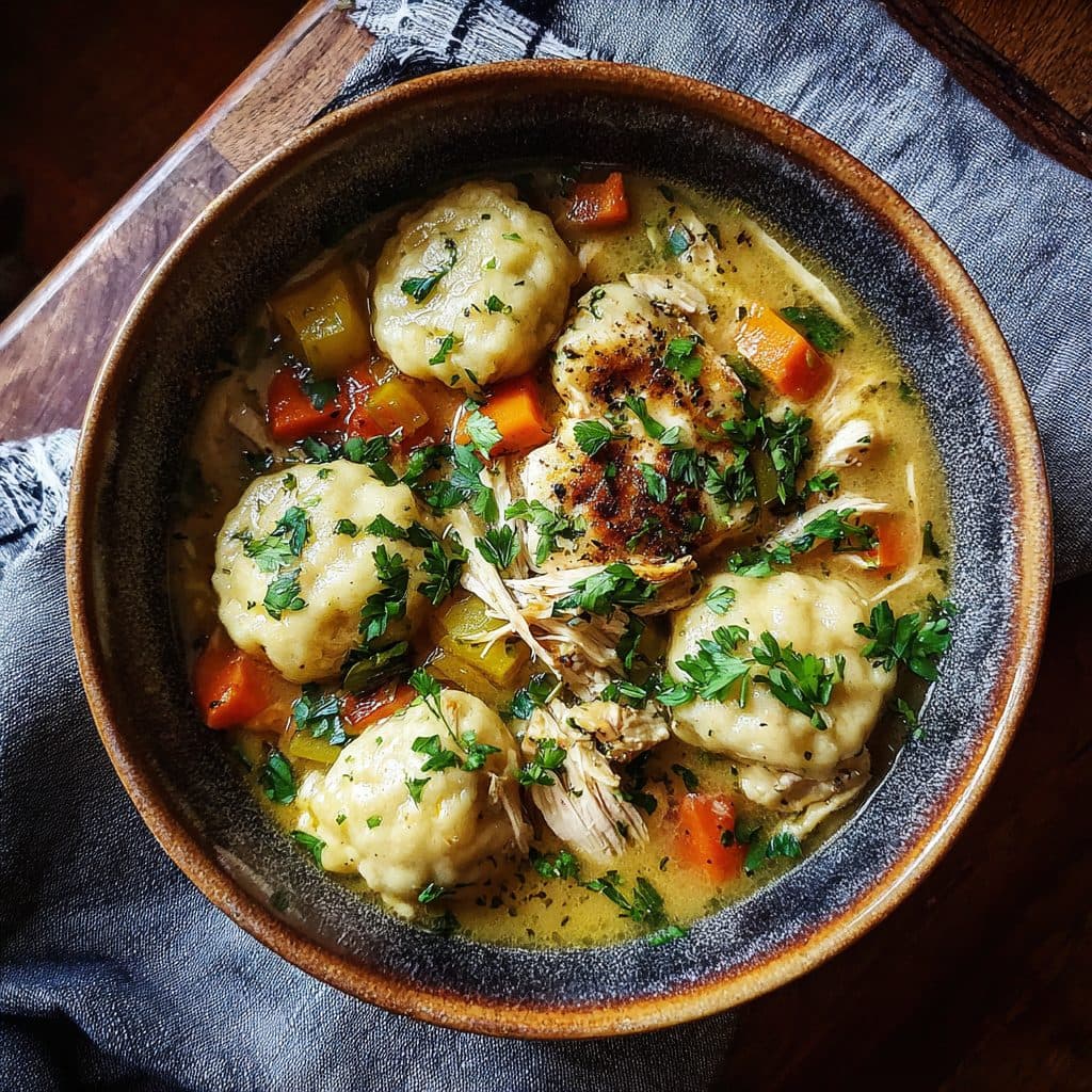 Hearty Chicken and Herb Dumplings