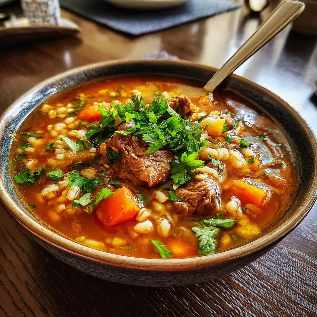 Hearty Lamb and Barley Soup