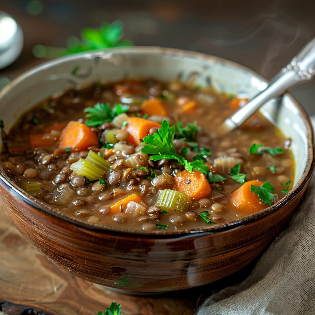 Hearty Lentil Soup with Smoked Paprika