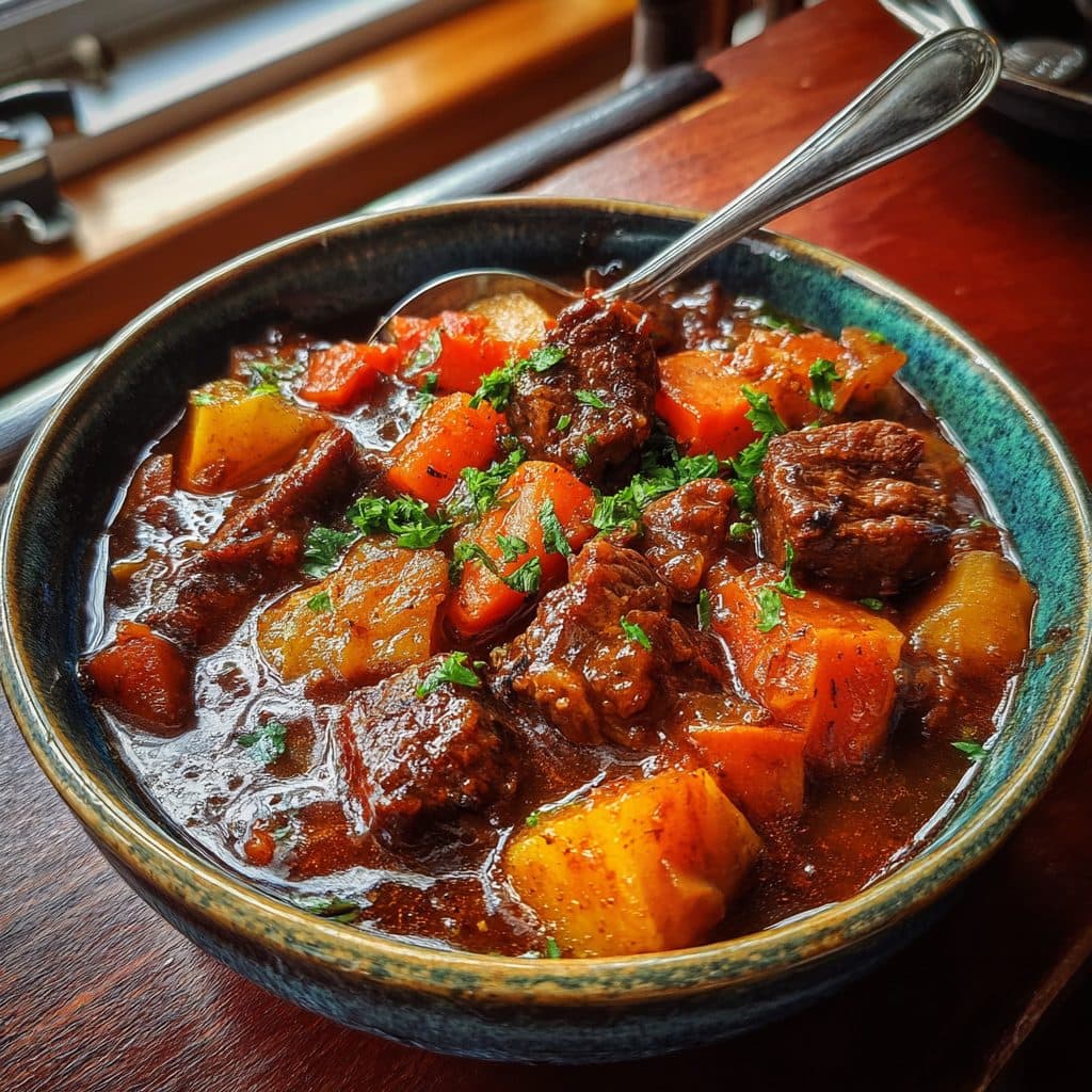 Hearty Spring Lamb and Root Vegetable Stew
