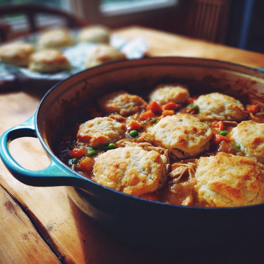Homestyle Chicken and Biscuits