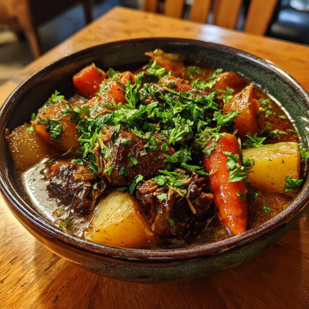 Irish-American Lamb Stew with Root Vegetables