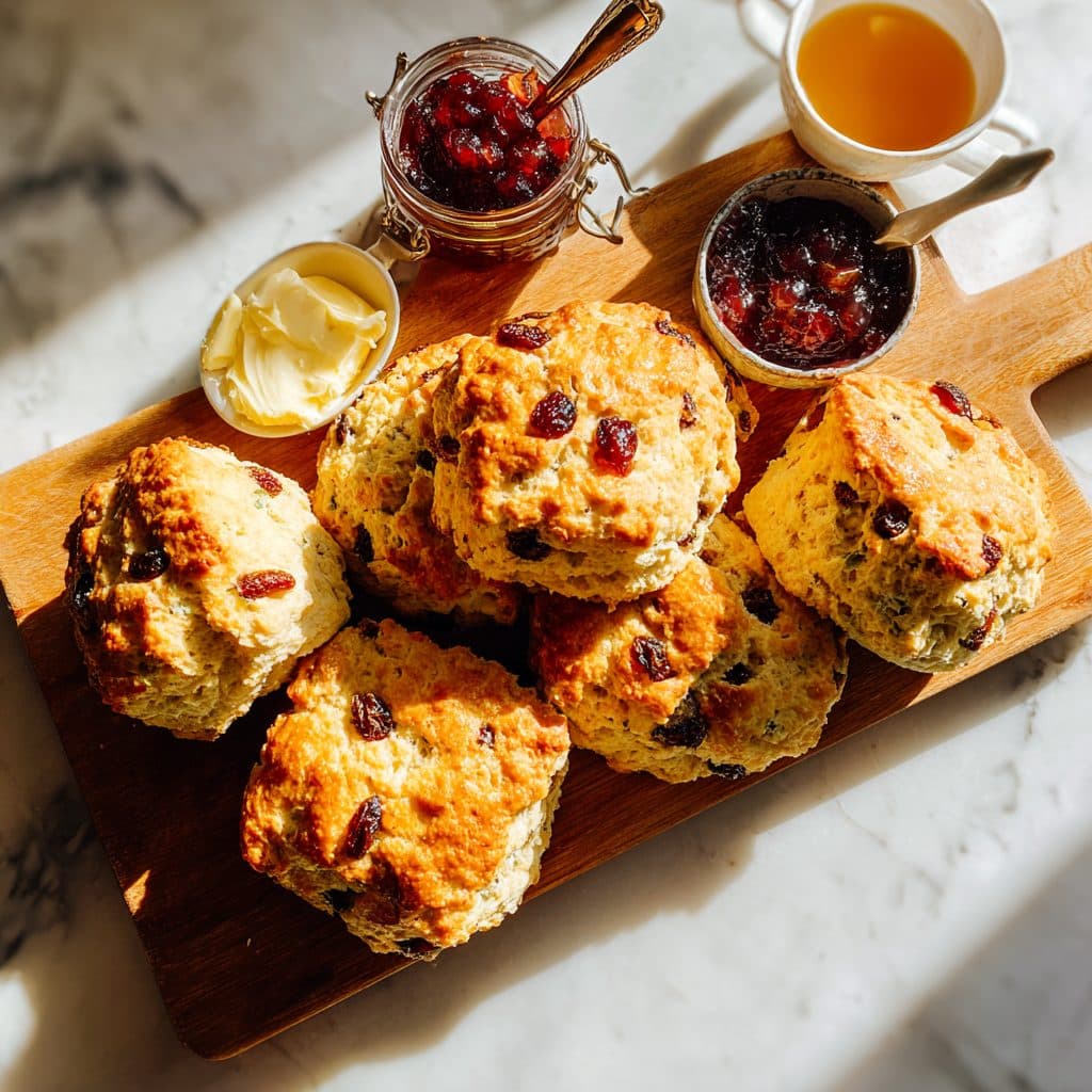 Irish Soda Bread Scones with Raisins and Caraway