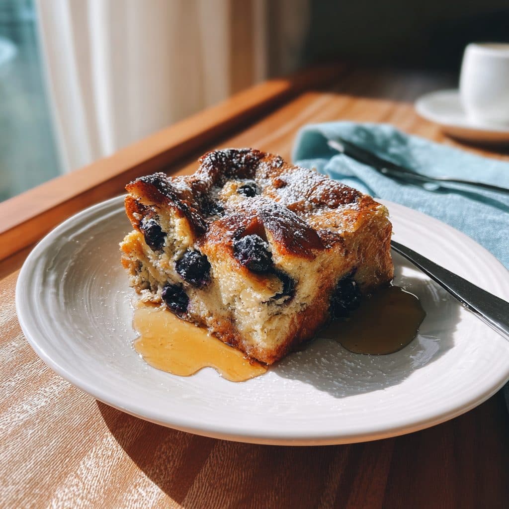 Lemon-Blueberry Baked French Toast Casserole