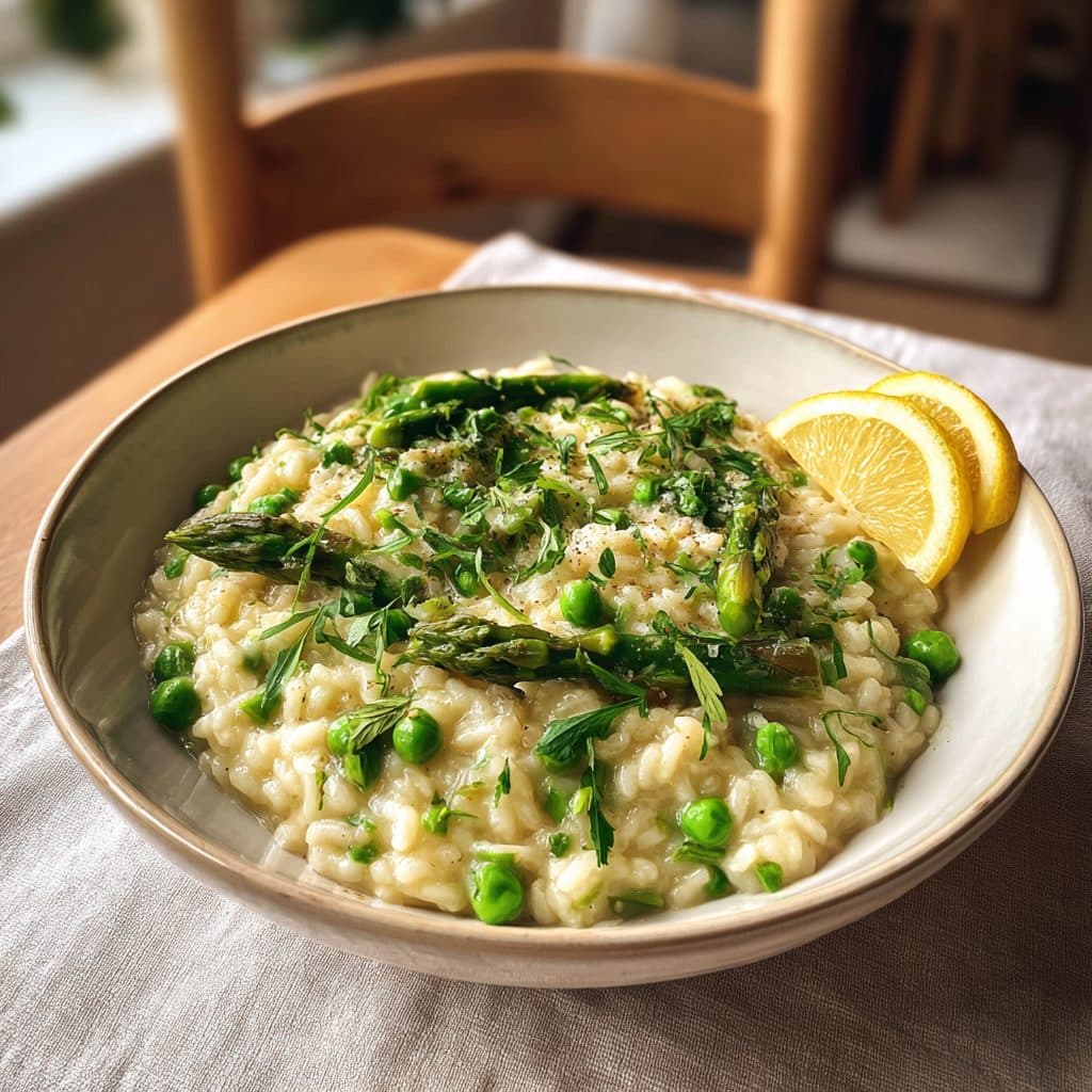 Lemon Herb Spring Vegetable Risotto