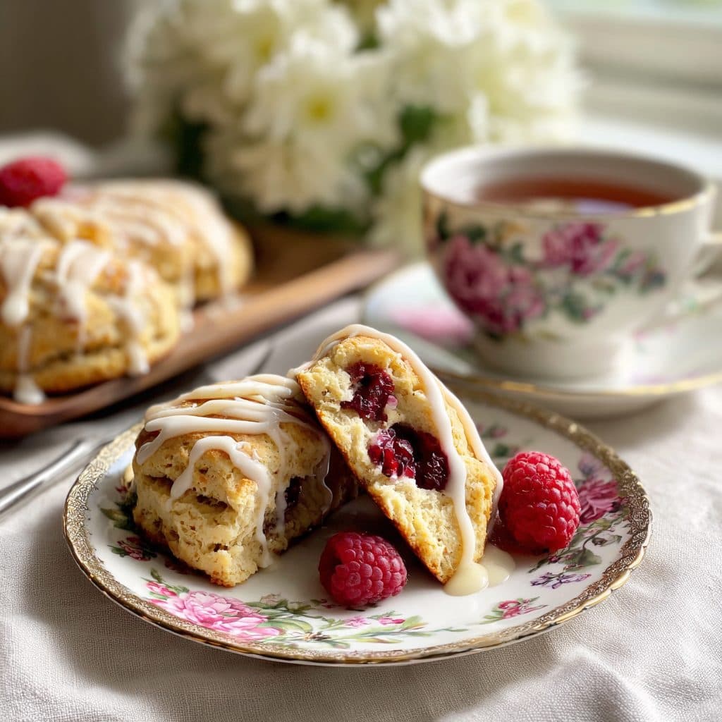 Lemon Raspberry Scones