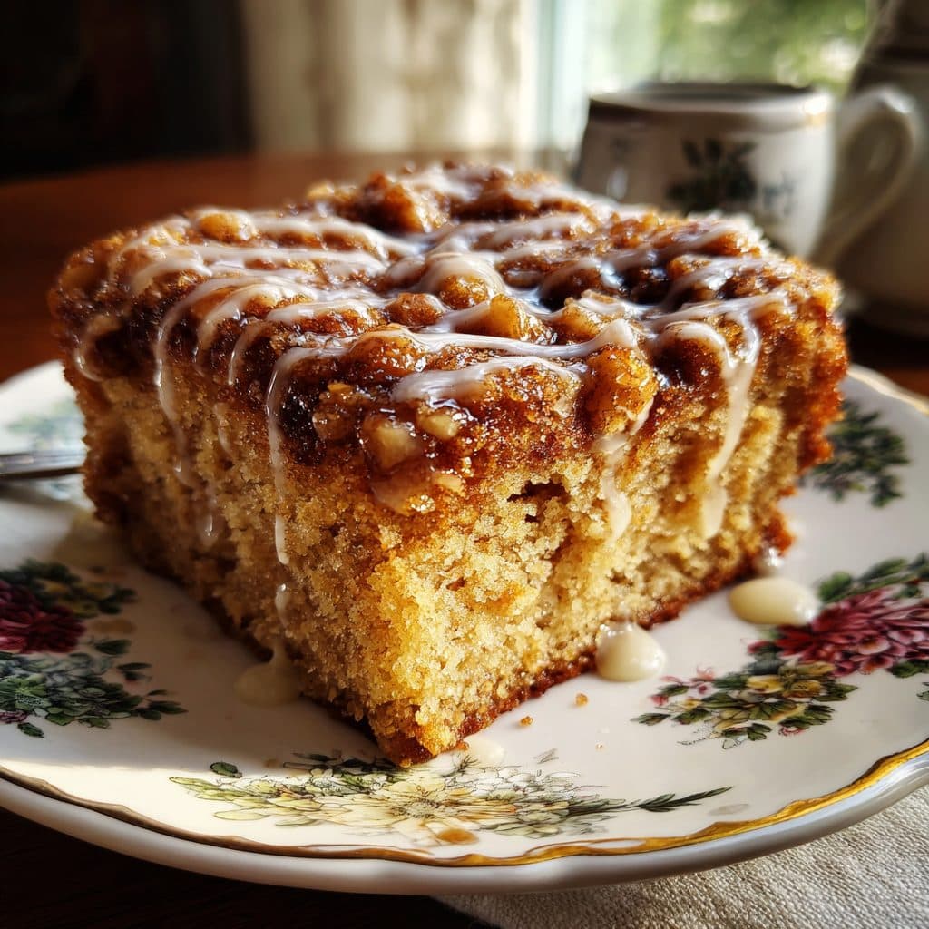 Maple Pecan Coffee Cake with Cinnamon Streusel