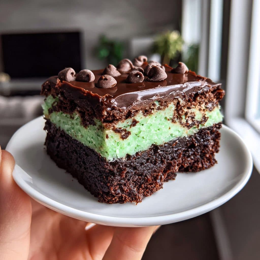 Mint Chocolate Chip Brownies