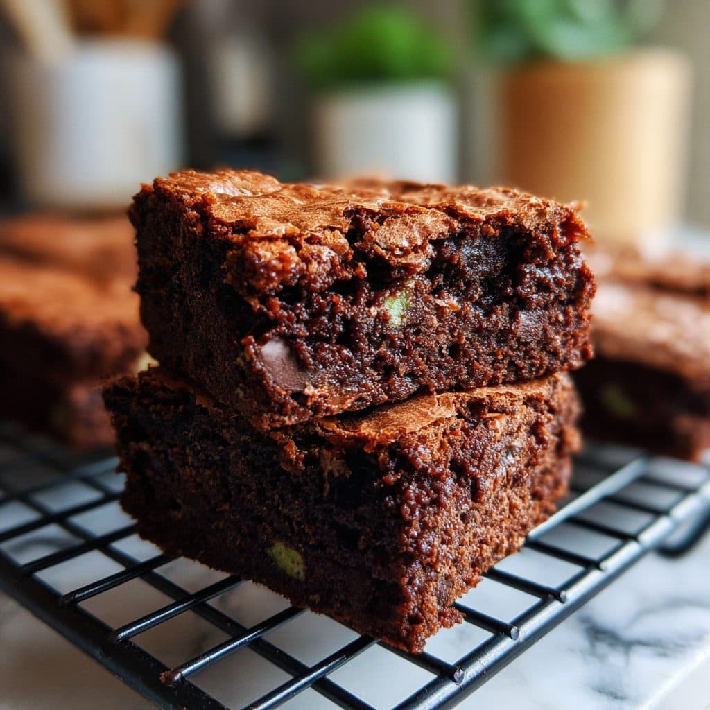 Mint Chocolate Chip Brownies