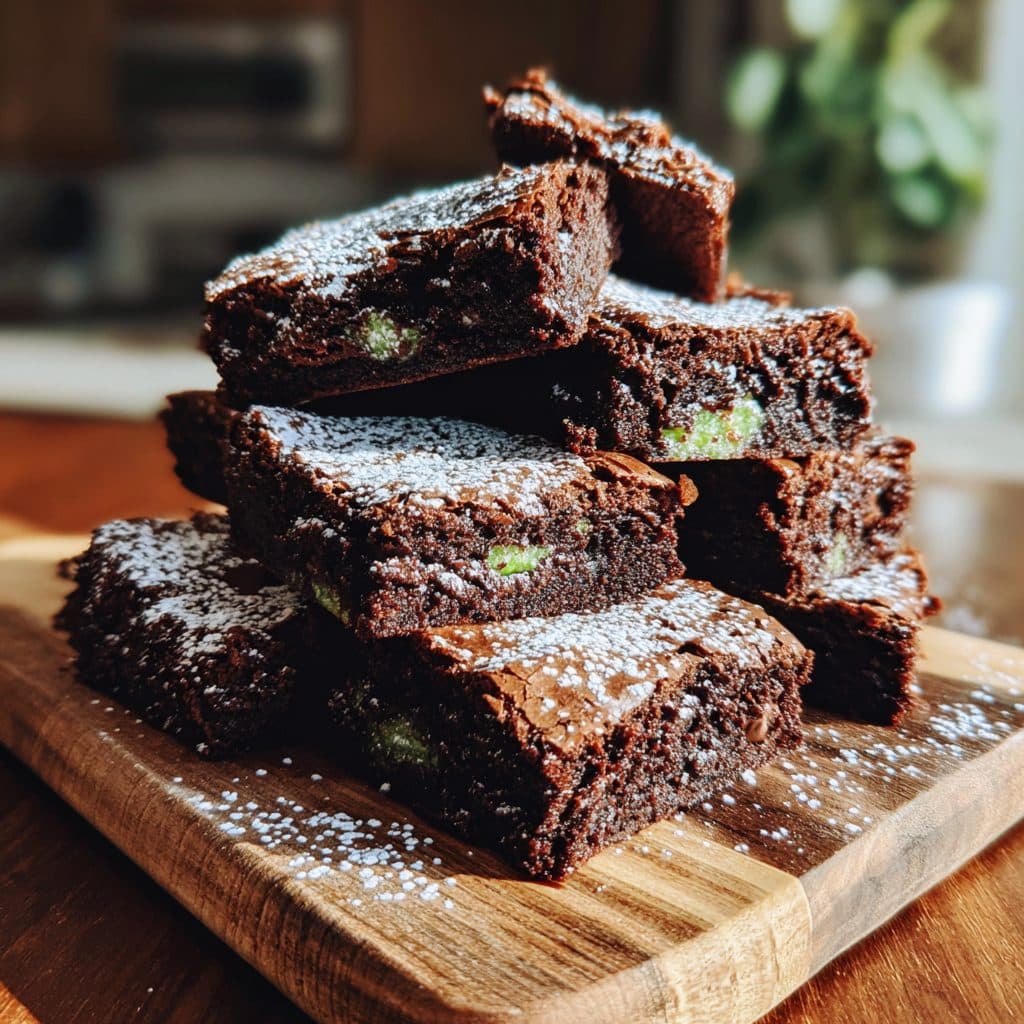 Mint Chocolate Chip Brownies