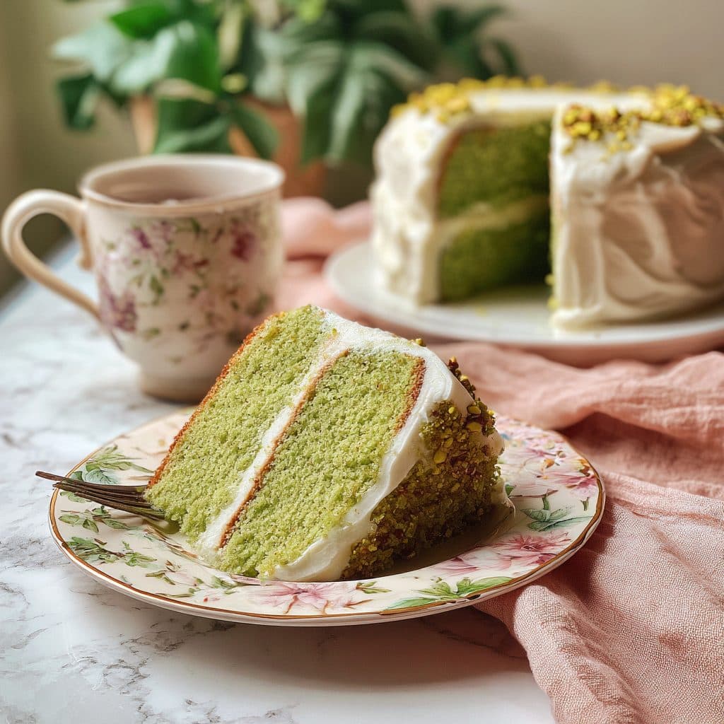 Pistachio Pudding Cake