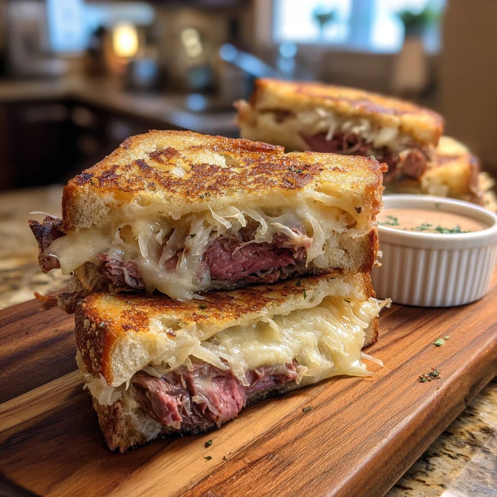 Reuben-Inspired Beef & Swiss Melts