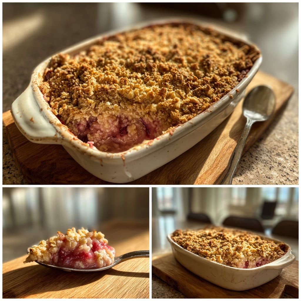 Rustic Rhubarb Crumble