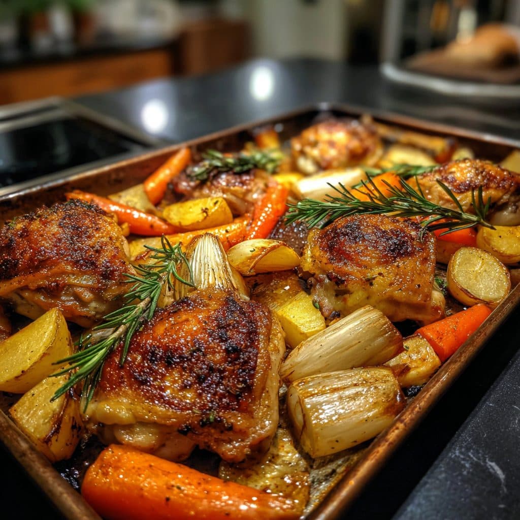 Sheet Pan Chicken with Roasted Winter Root Vegetables