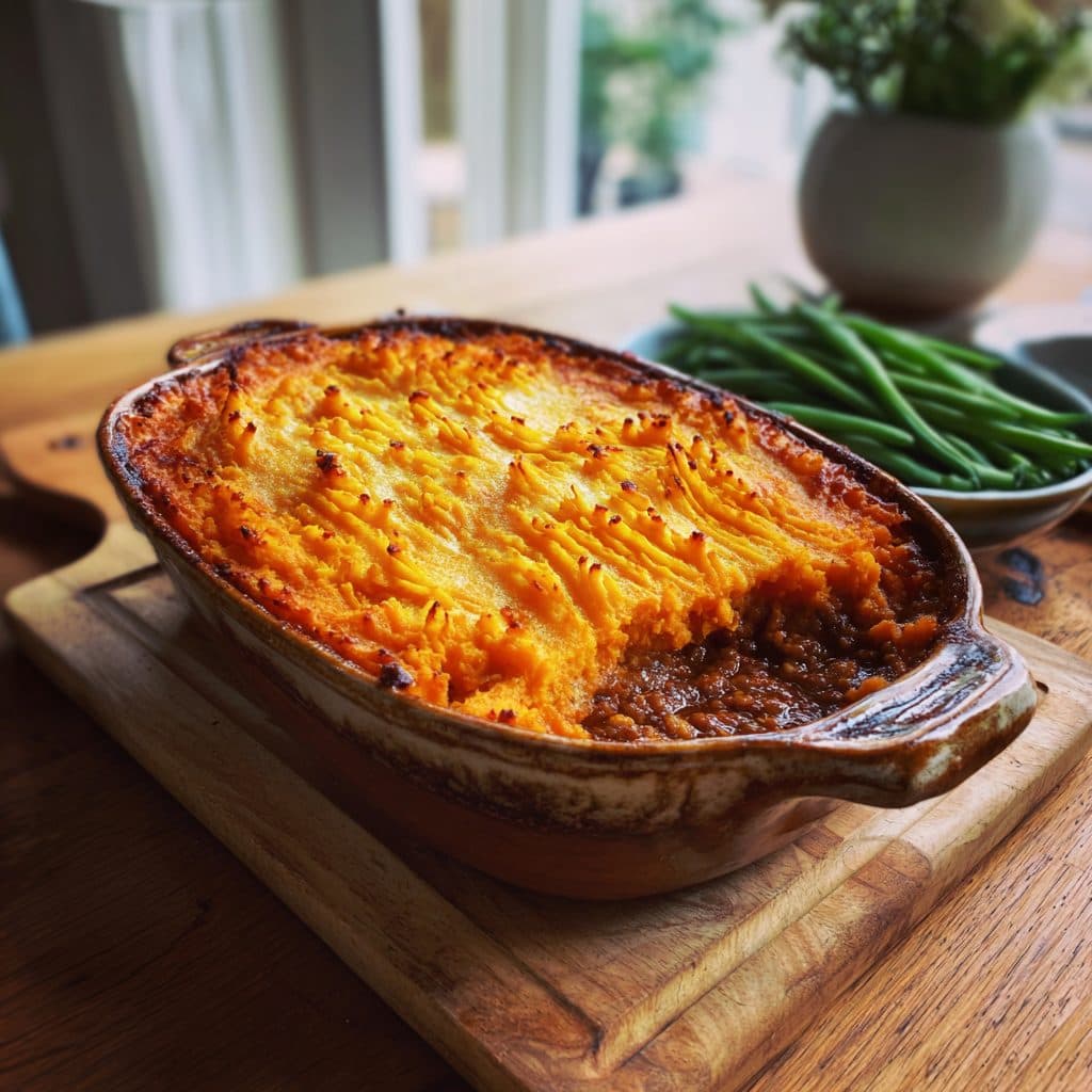 Shepherd's Pie with Sweet Potato Topping (Beef)