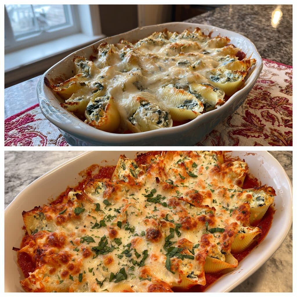 Spinach and Artichoke Stuffed Shells