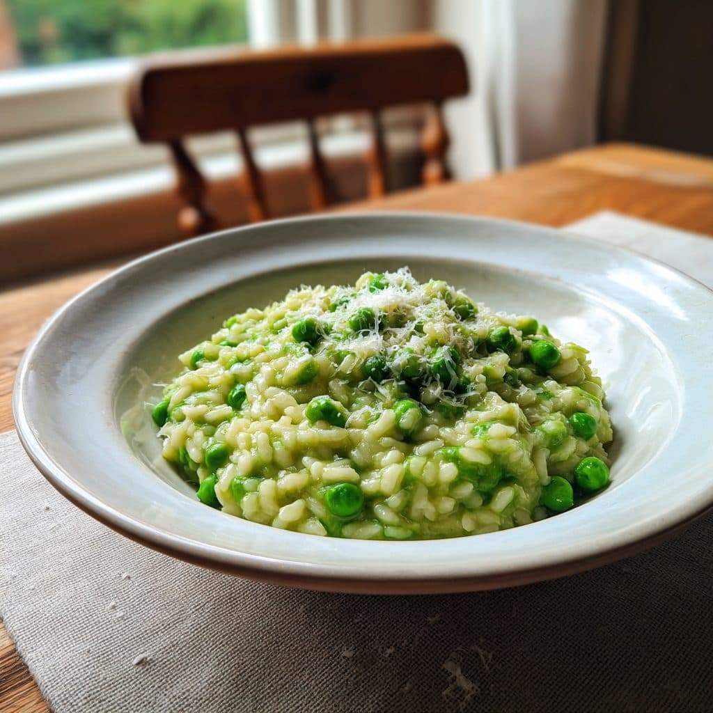 Spring Pea and Mint Risotto