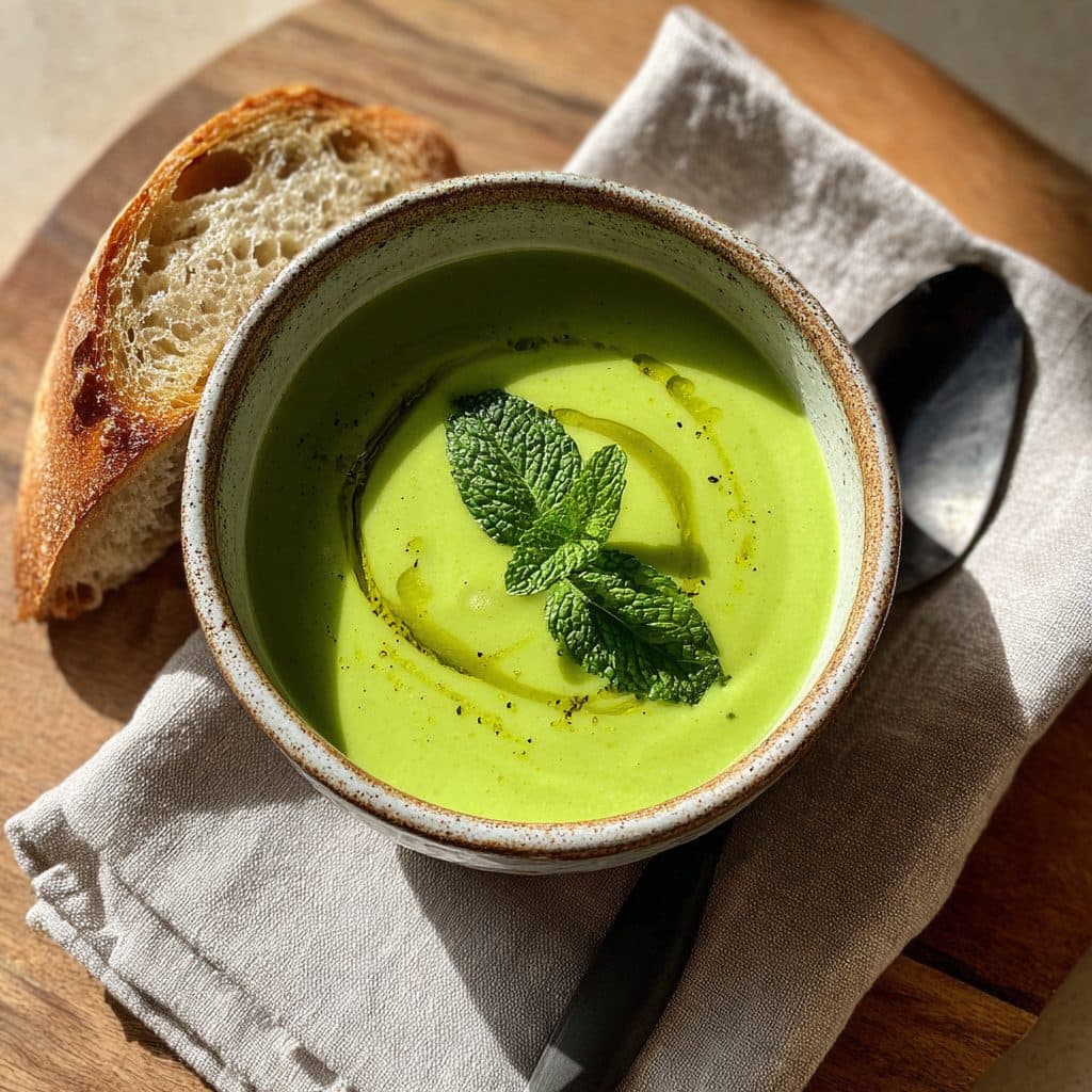 Spring Pea and Mint Soup