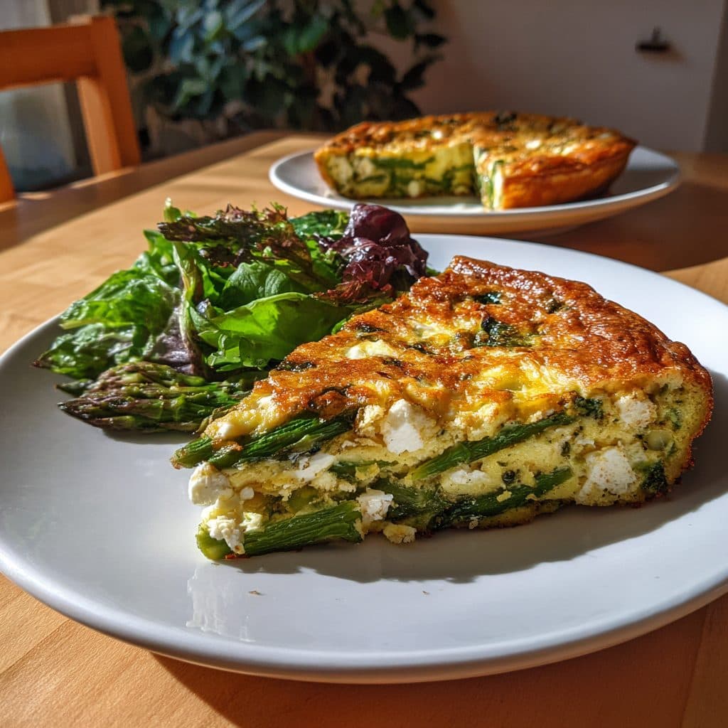 Spring Vegetable and Feta Frittata