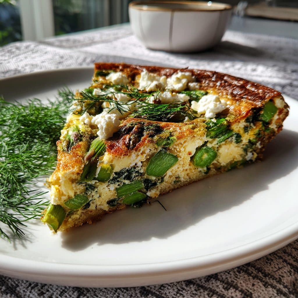 Spring Vegetable and Feta Frittata