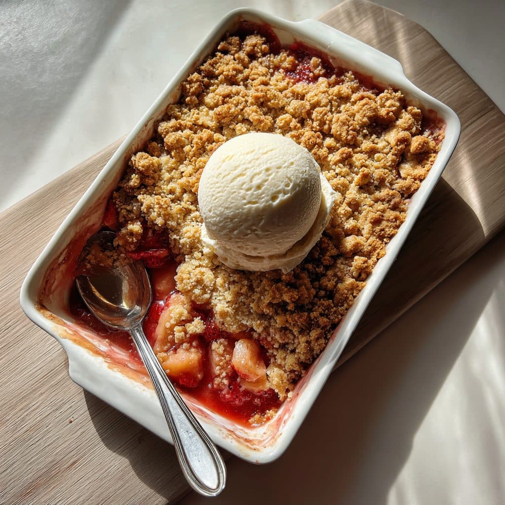 Strawberry Rhubarb Crisp