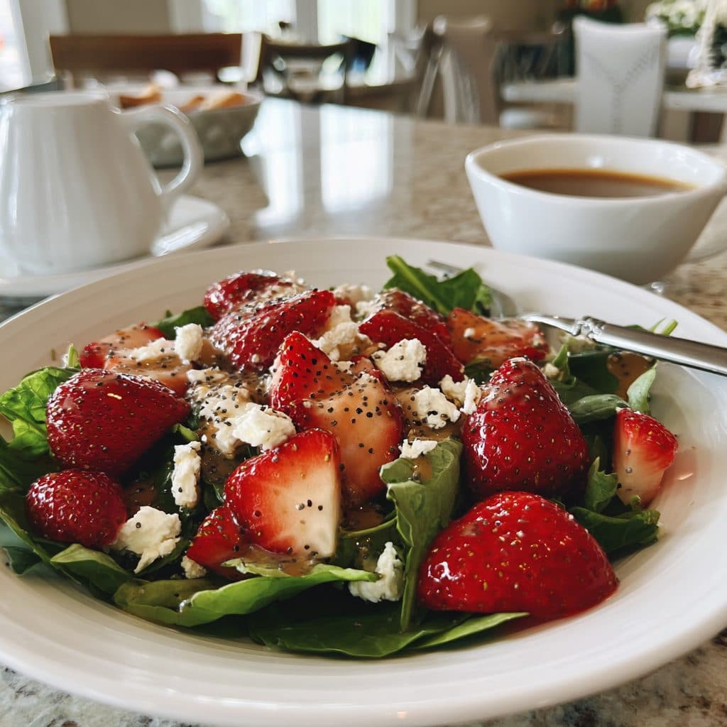 Strawberry Spinach Salad with Poppy Seed Dressing