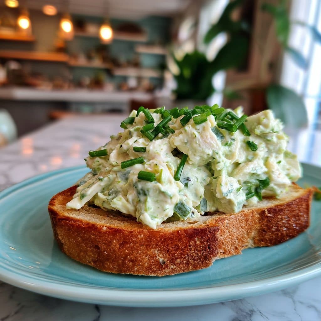 Vibrant Green Goddess Chicken Salad