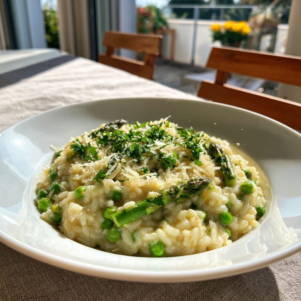 Vibrant Spring Vegetable Risotto with Asparagus and Peas