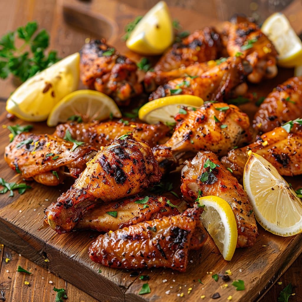 Zesty Lemon Pepper Chicken Wings